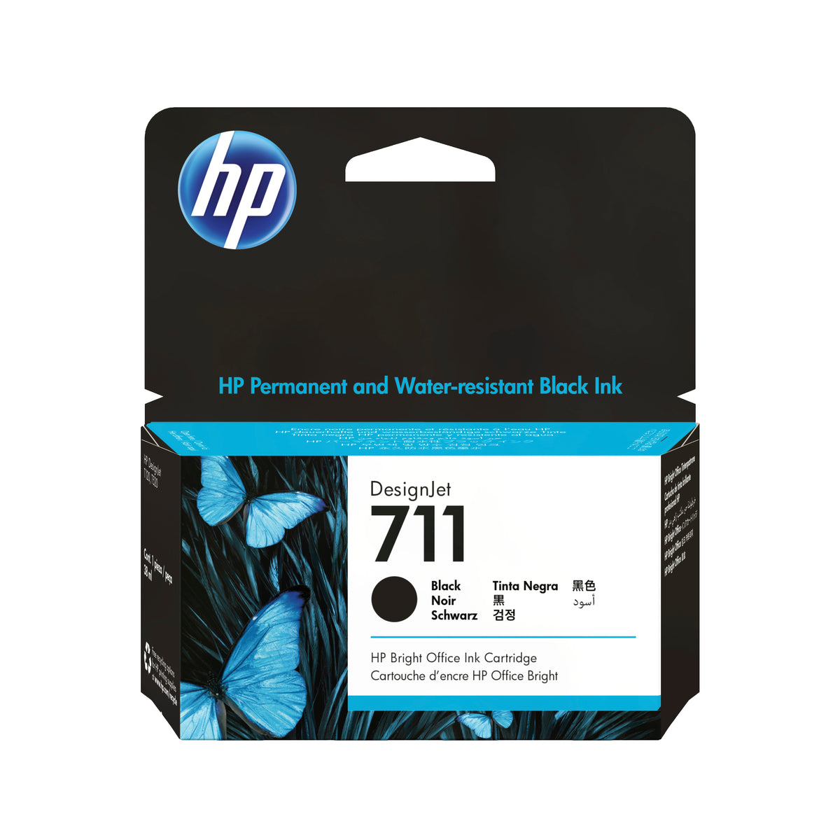 HP Ink 711 / CZ129A preto Standard