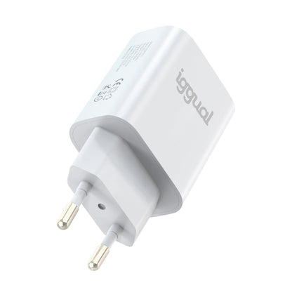 Carregador iggual doble USB QC3.0 + tipo C PD 20W - imagem 13
