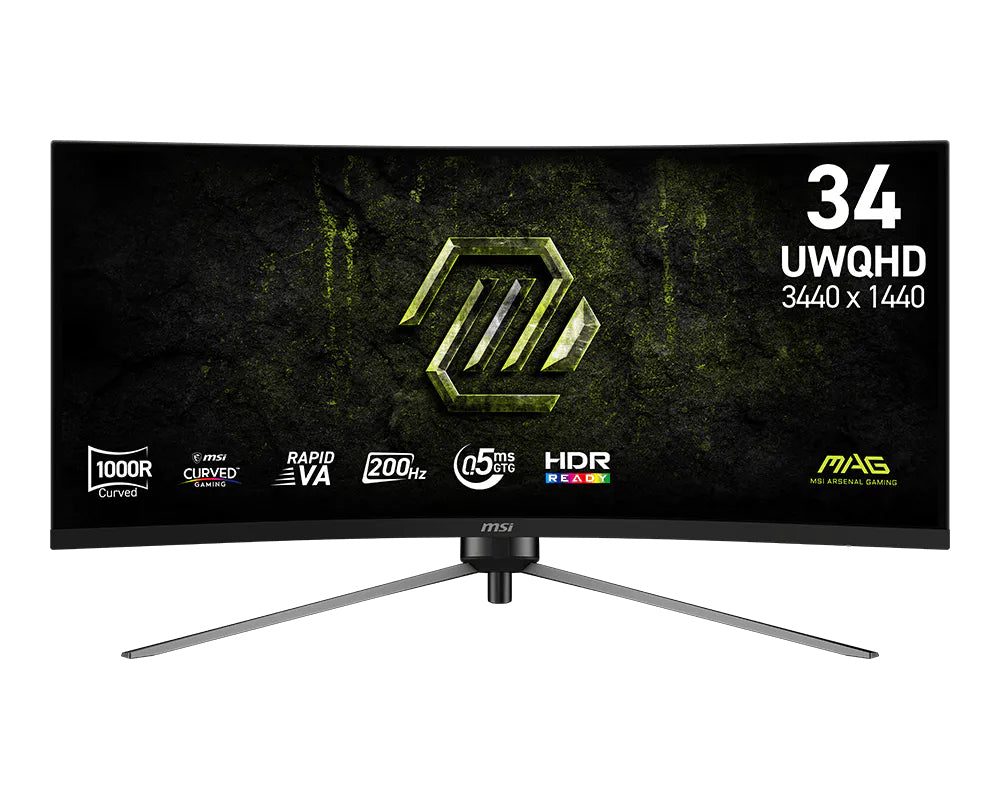 Monitor MSI MAG345CQRF E20 34"UWQHD 200hZ curv - imagem 5