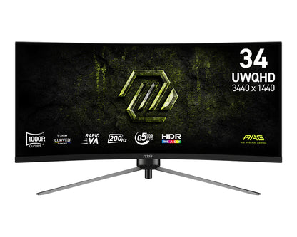 Monitor MSI MAG345CQRF E20 34"UWQHD 200hZ curv - imagem 5
