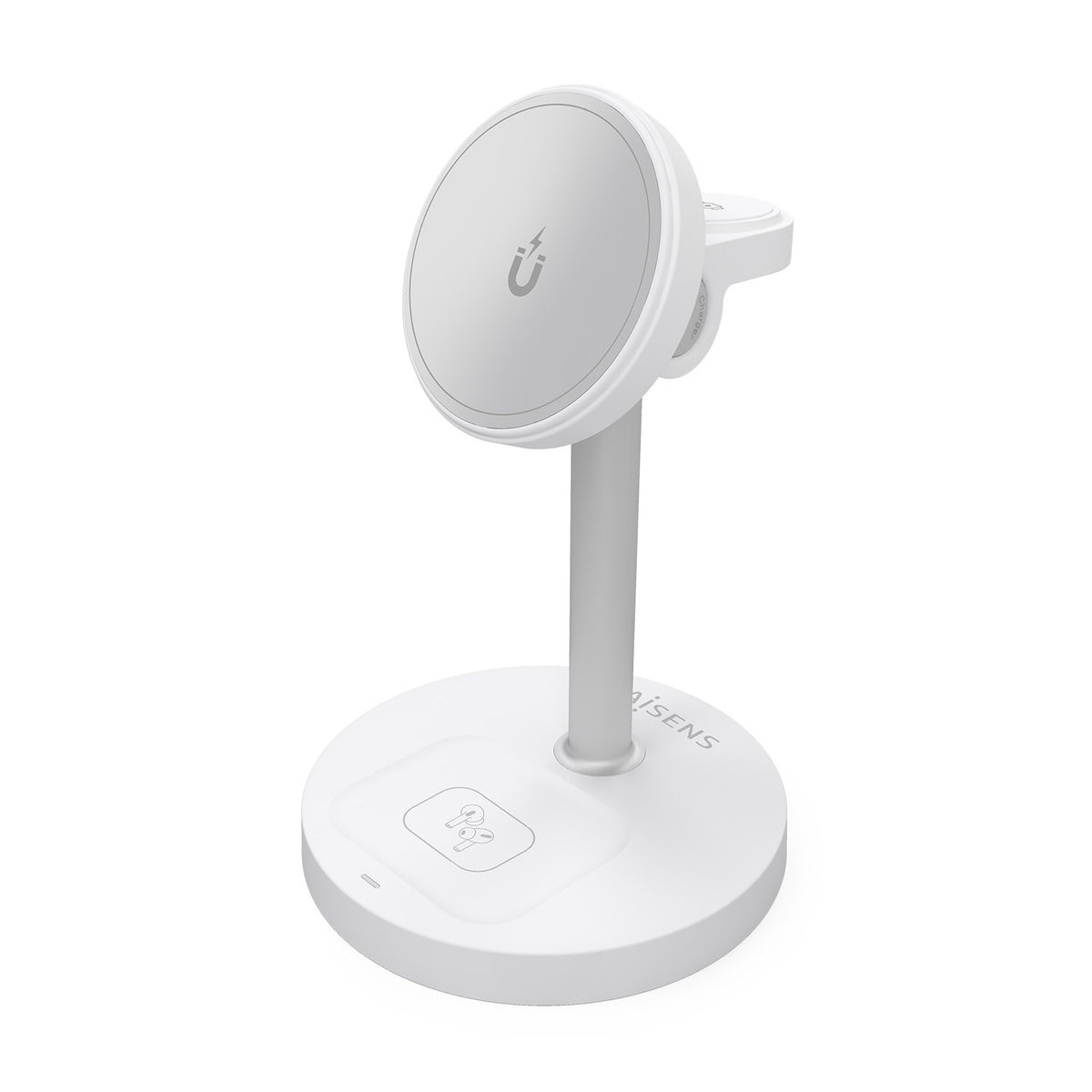 Aisens Carregador Sem Fios USBC 15W 3 em 1 Branco