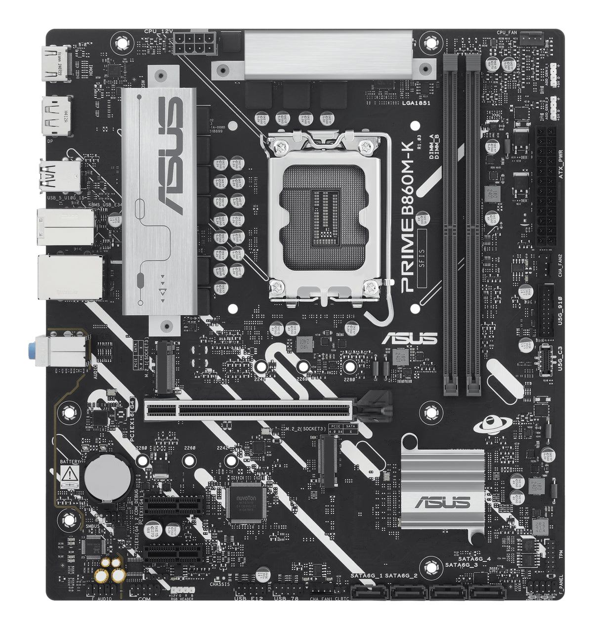 ASUS PLACA BASE PRIME B860M-K mATX 1851 - imagem 4