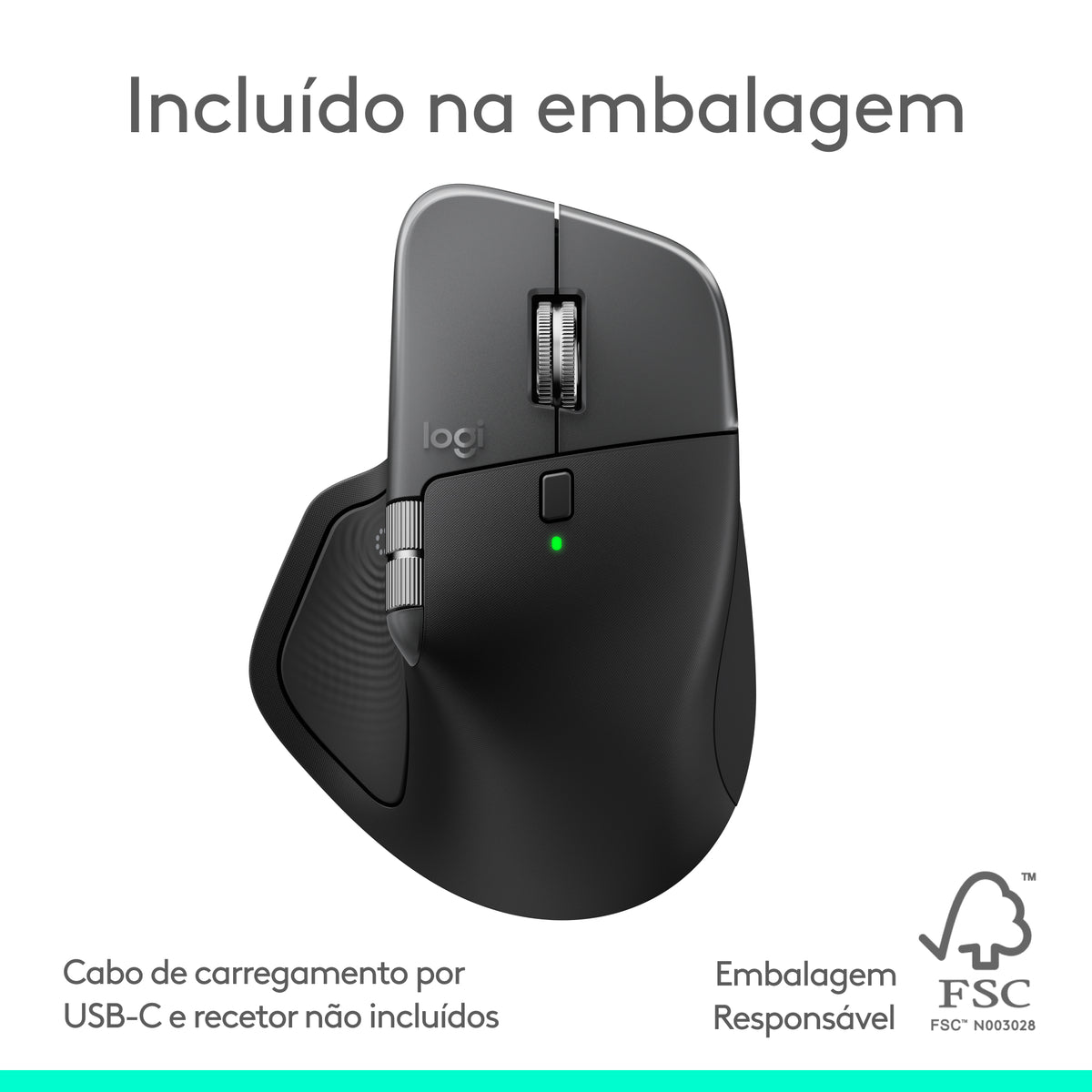 Rato Logitech MX Master 4 for Mac / 910-007577 prateado - imagem 24