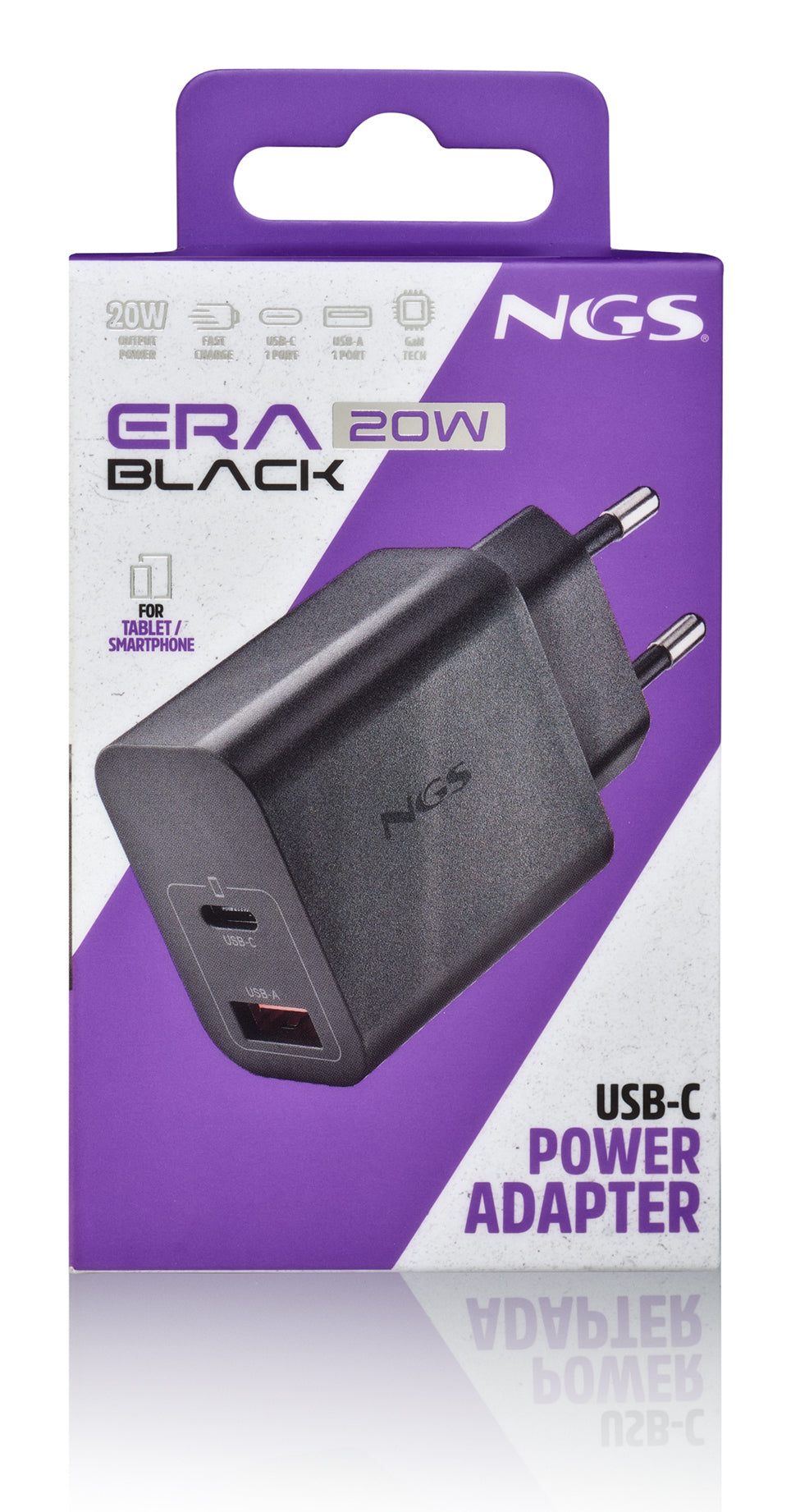 Carregador para Portátil NGS GAN ULTRARAPIDO 20W USB-C+ USB-A - imagem 7