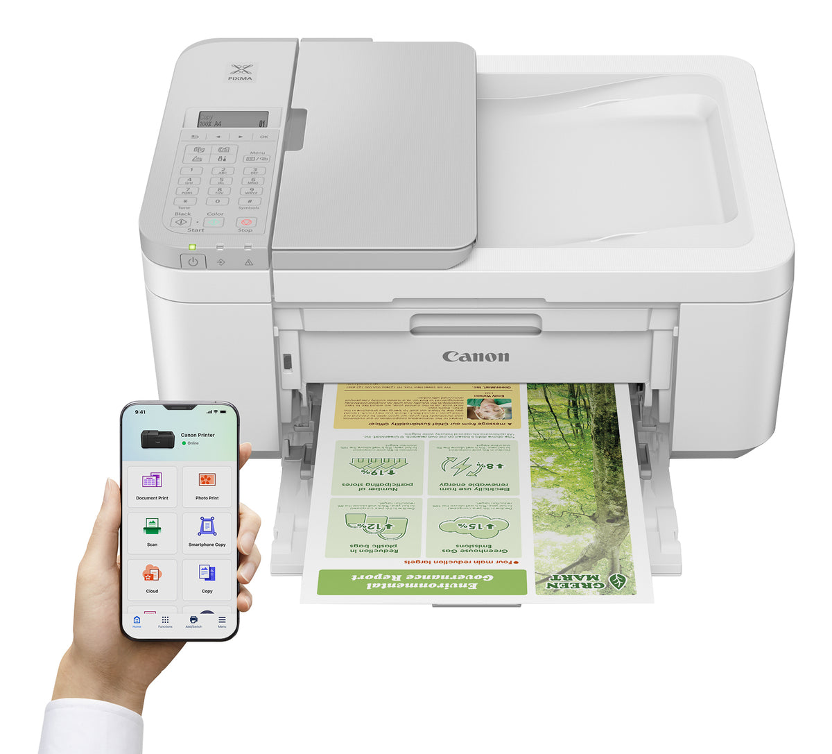 Impressora multifunções Canon Multifunções Pixma TR4756i WH - imagem 6