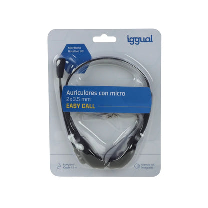 Auscultadores iggual auscultadores com micro 2 x 3.5 mm EASY CALL - imagem 8