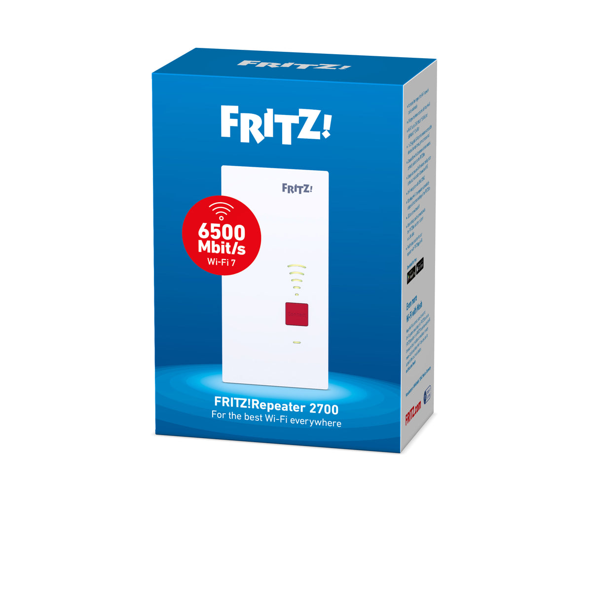 Sistema Mesh Wi-Fi FRITZ!Repeater 2700 WiFi7 1x2.5G - imagem 5