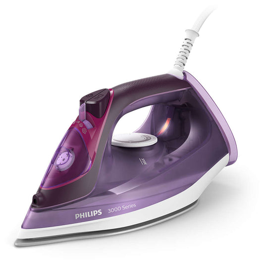 Ferro de engomar a vapor Philips DST3041/30, base cerâmica, utilização com água da torneira, depósito 300 ml, 220-240 V, 2600 W