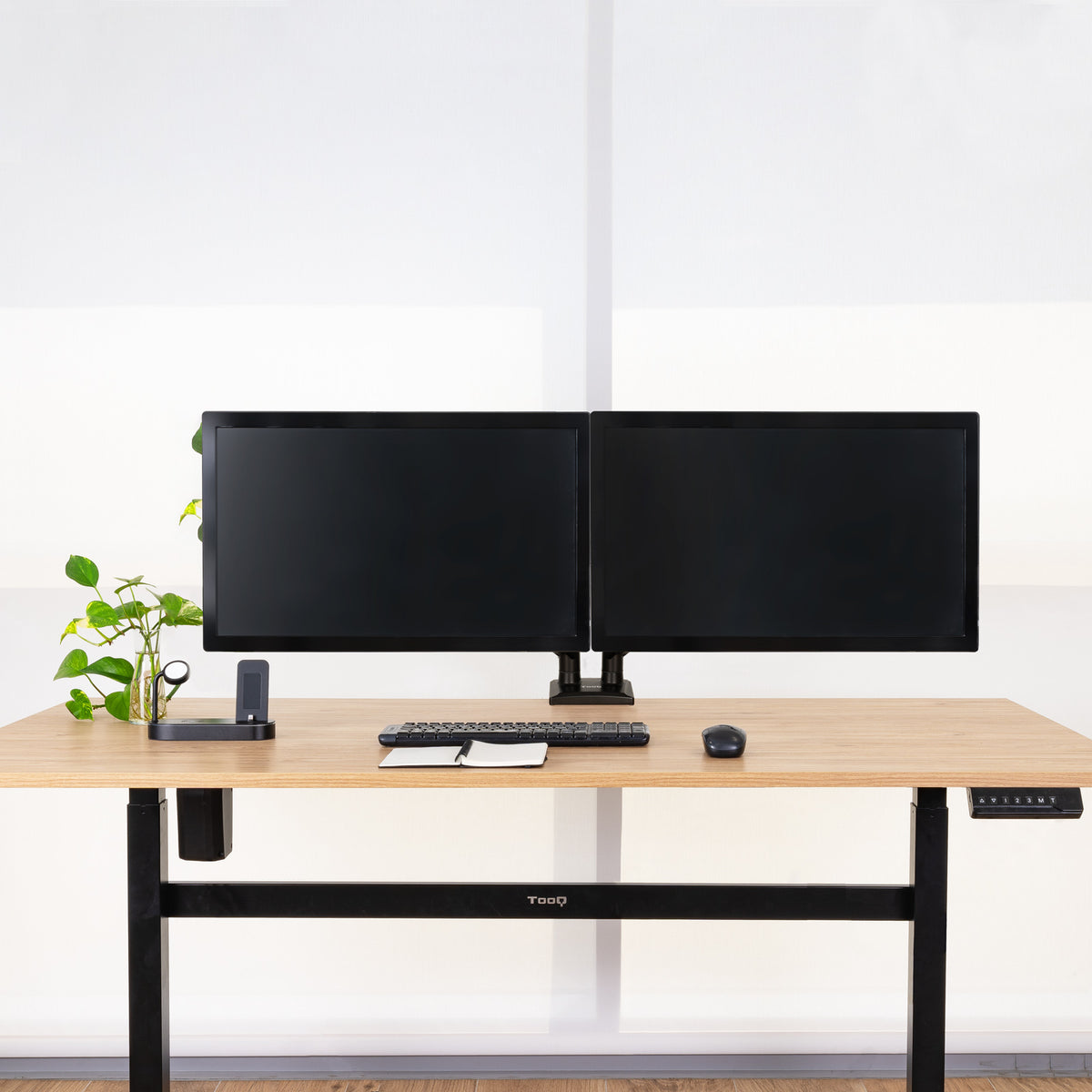 Suporte de Monitor Tooq mesa DB1434TNR-B 2 brazos 13-34" - imagem 6