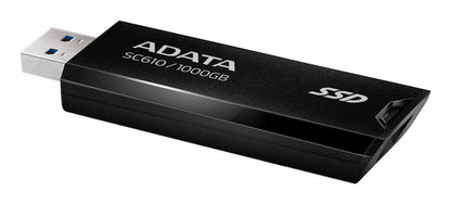 Disco SSD ADATA SC610 Externo 1TB USB 3.2 Gen2 Preto - imagem 8