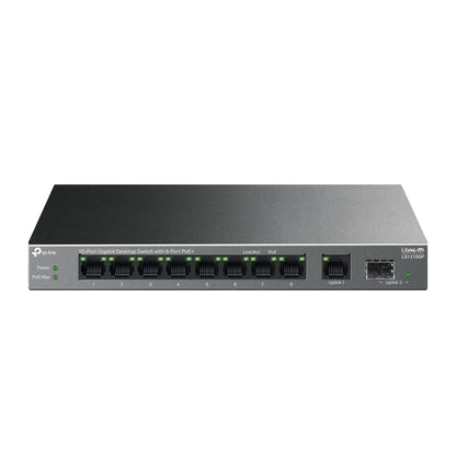 Switch de Rede TP-Link LS1210GP 8xG PoE+ 1xGb 1xSFP 61W