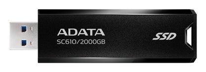 Disco SSD ADATA SC610 Externo 2TB USB 3.2 Gen2 Preto - imagem 11