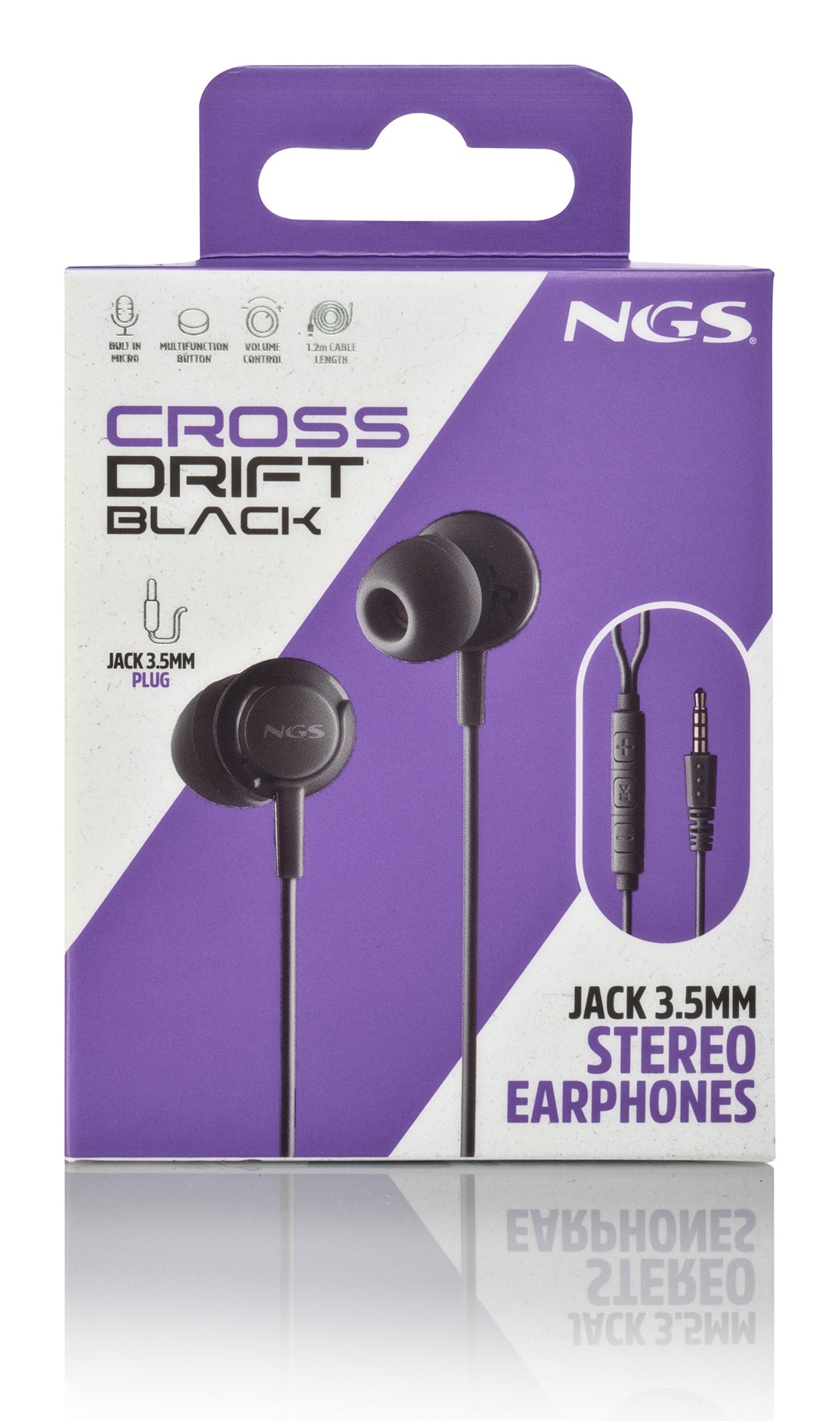 Auscultadores NGS Auricular Estéreo Cable JACK 3.5 Mm - imagem 12