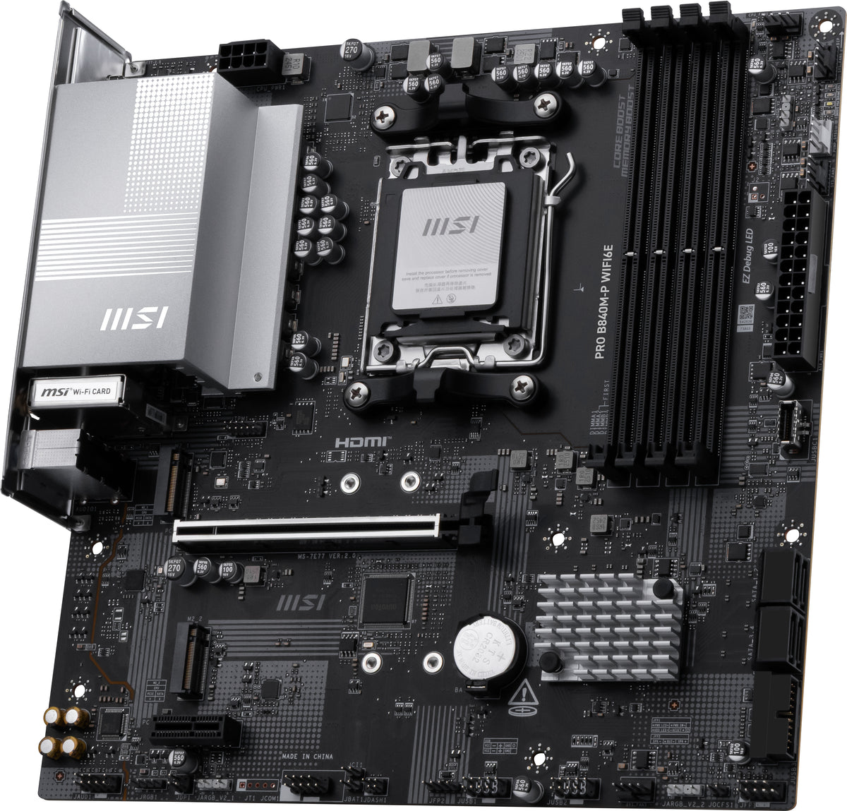 MSI Placa Base PRO B840M-P WIFI6E DDR5 mATX - imagem 12
