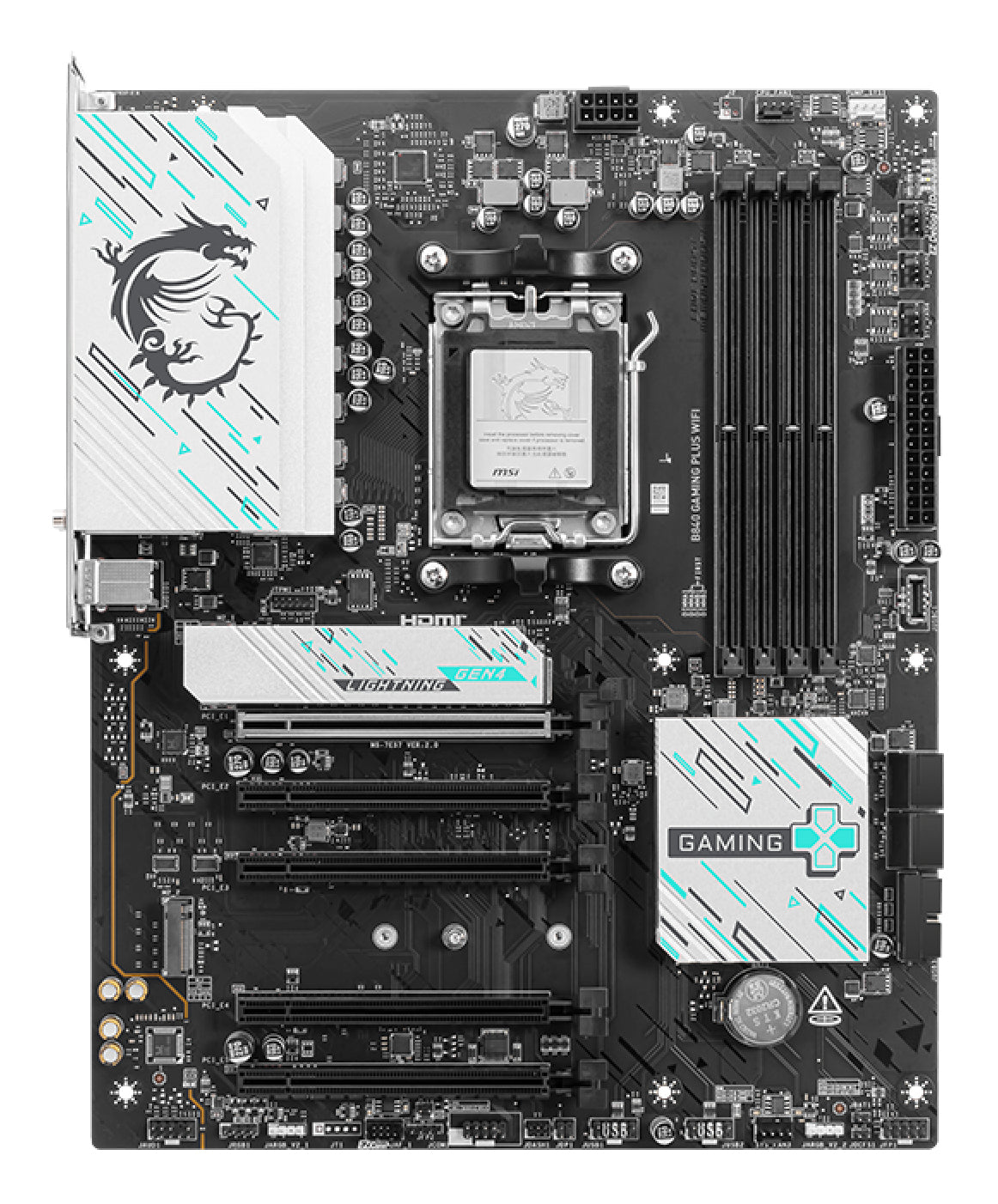 MSI Placa Base B840 de jogos PLUS WIFI DDR5 ATX AM5 - imagem 9
