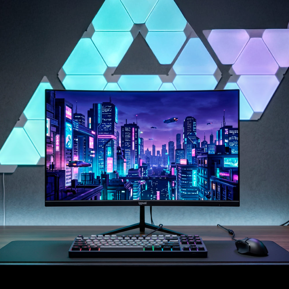 Monitor iggual 24" 1ms FHD 120Hz VGA HDMI DP MM - imagem 2