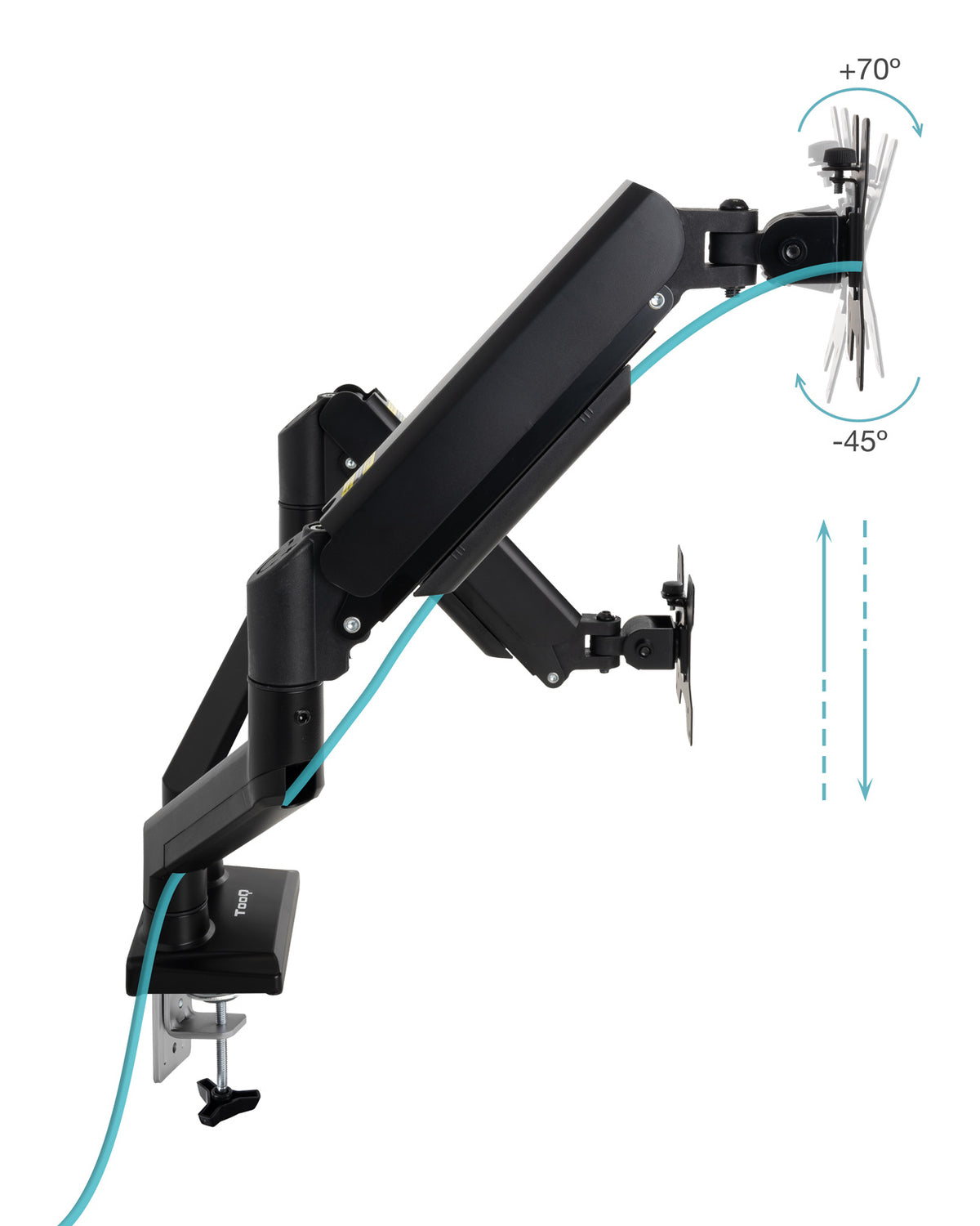 Suporte de Monitor Tooq mesa DB1434TNR-B 2 brazos 13-34" - imagem 3