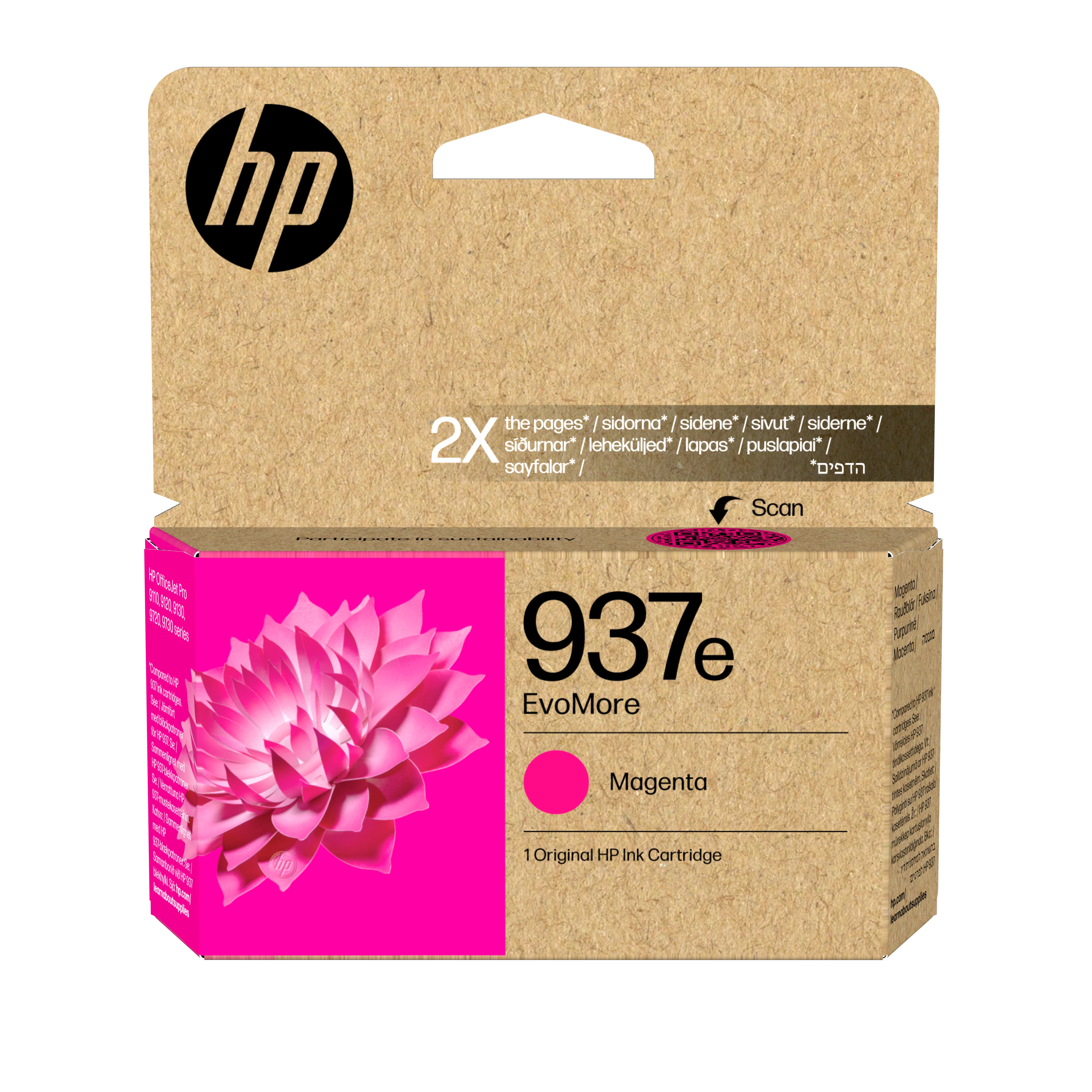 HP Ink 937E / 4S6W7NE Magenta XL