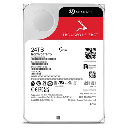 Disco rígido Seagate IronWolf Pro NAS ST24000NT002 24TB 3.5" SA - imagem 5