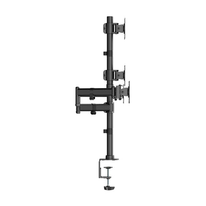 Suporte de mesa para 4 monitores de TV Aisens DT27TSR-379/ giratório, inclinável / 8kg