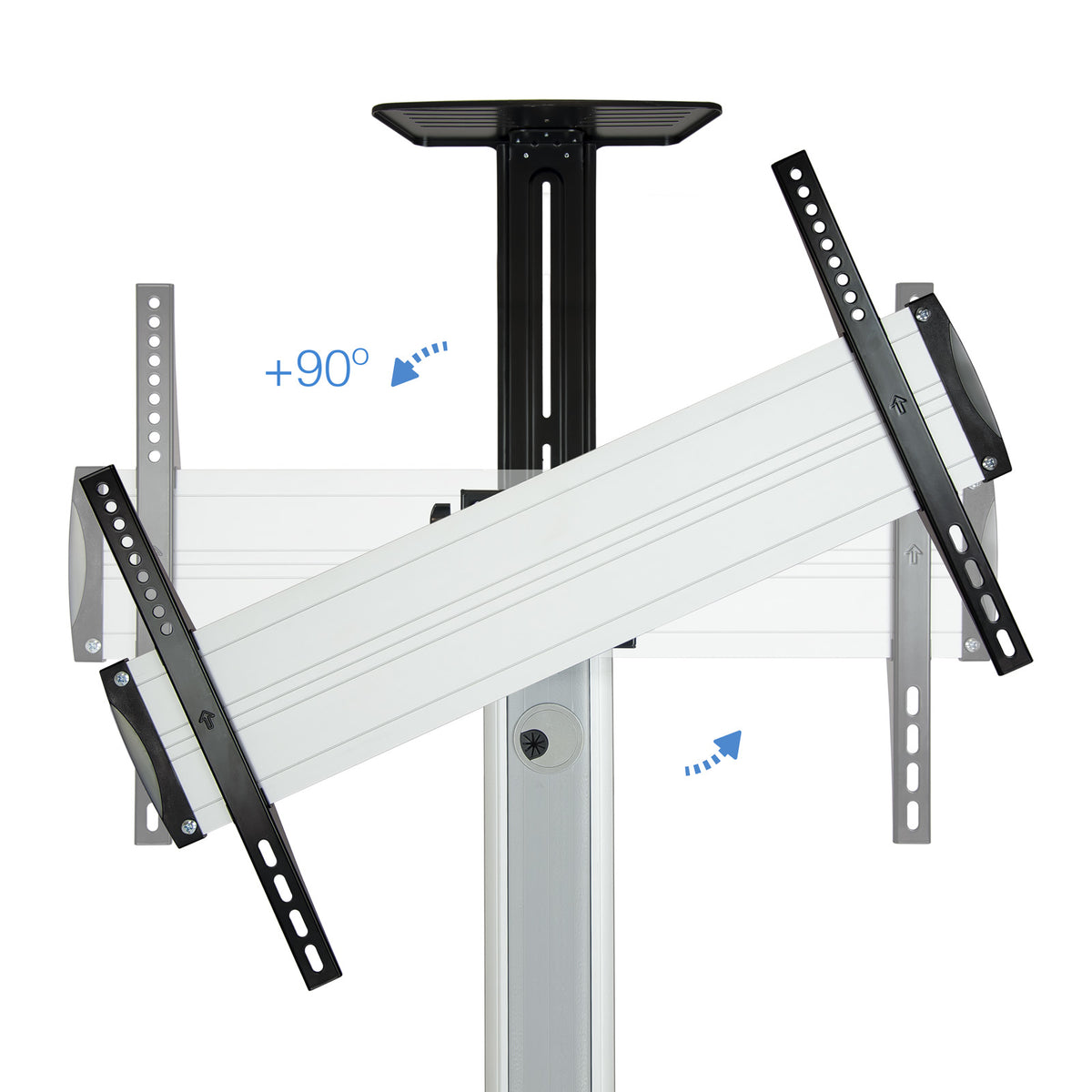 Tooq FS1870M-B Soporte TV Suelo Ruedas 37"-70" Ne - imagem 9