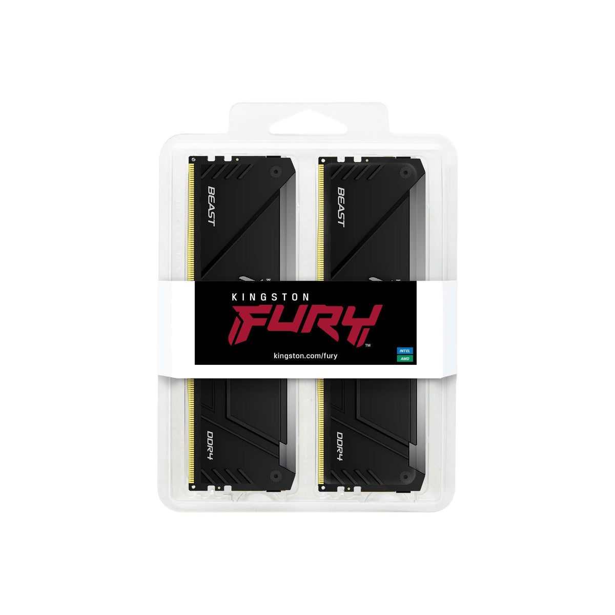 FURY Beast RGB RAM Kingston RAM 2 x 16GB/ DDR4/ 3200MHz/ 1.35V/ CL16/ Memória DIMM