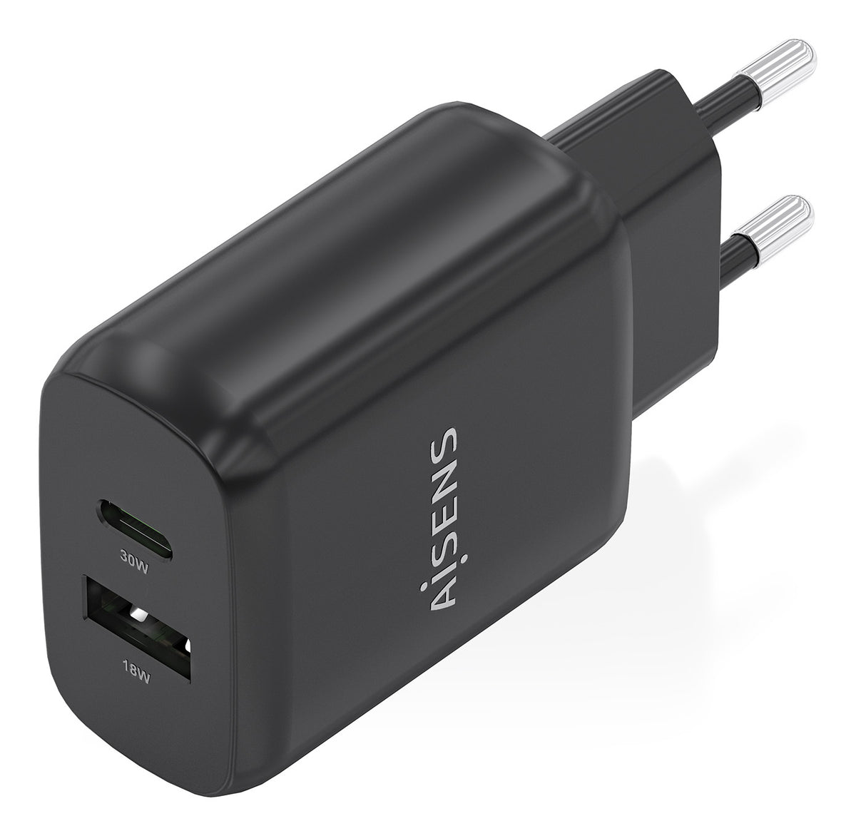 Carregador Aisens GaN 30W USB-C PD3.0 QC4.0 USB-A - imagem 3
