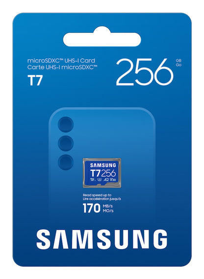 Cartão de Memória Samsung Micro SDXC T7 256GB clase10 U3 V30 A2 - imagem 5