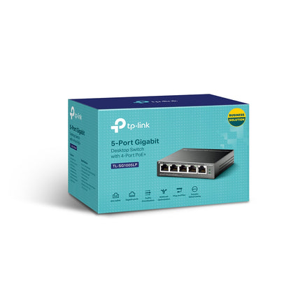 Switch de Rede TP-Link TL-SG1005LP 5xGb (4xPoE+) - imagem 6