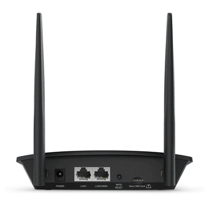 Router TP-Link 4G sem fios TL-MR100 V2 300Mbps/ 2.4GHz/ 2 antenas/WiFi 802.11b/g/n