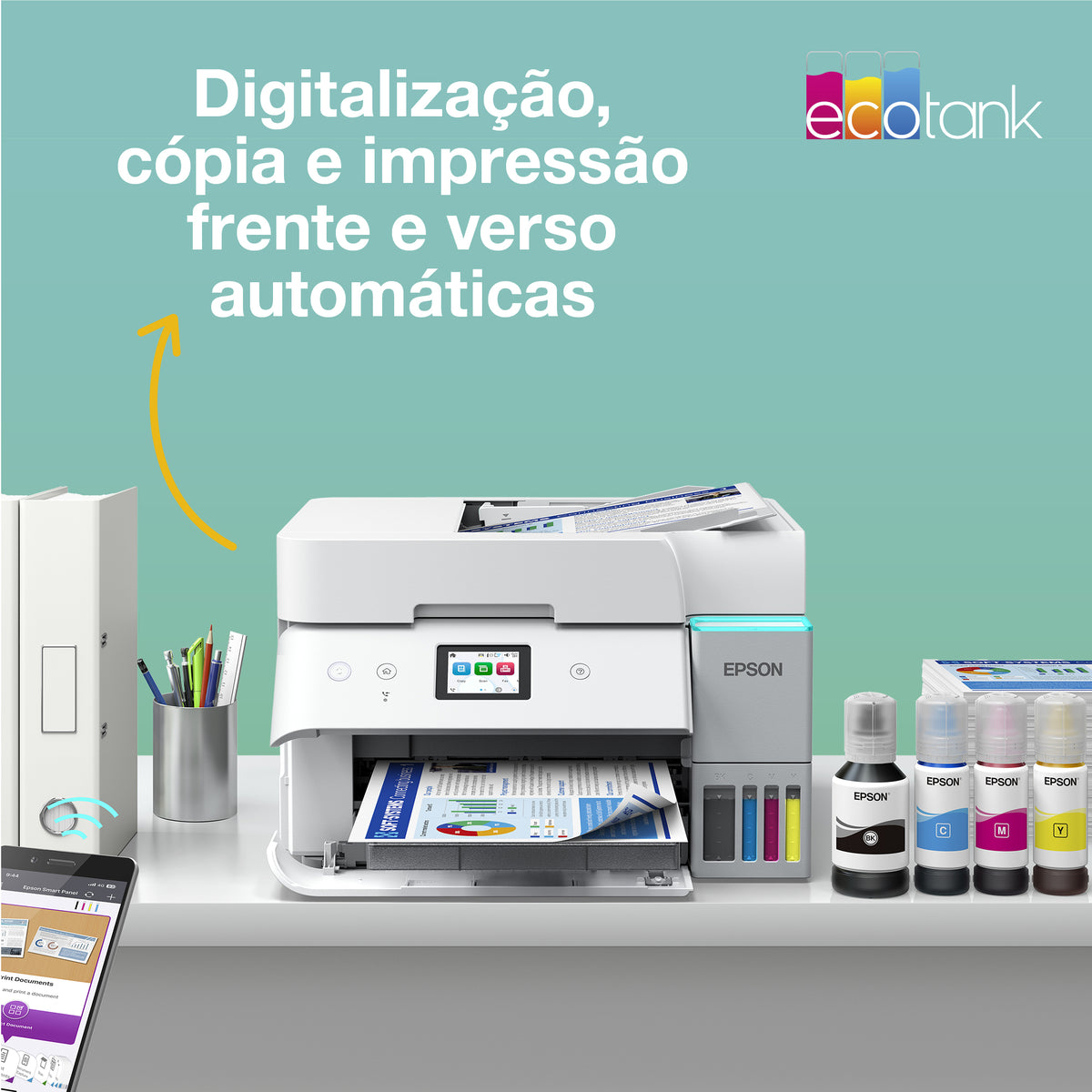 Impressora multifunções Epson Ecotank ET-4956 Branco - imagem 11