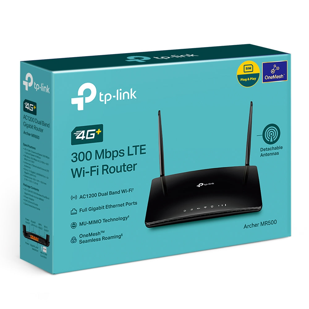 Router TP-Link MR500 / ARCHER MR500_V1 preto - imagem 5