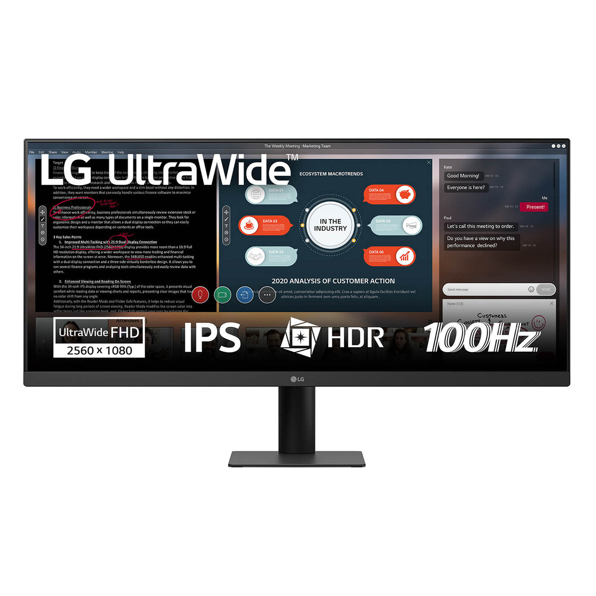 Monitor LG 29U511A-B Monitor29" IPS WQHD100h 5ms HDMI DP