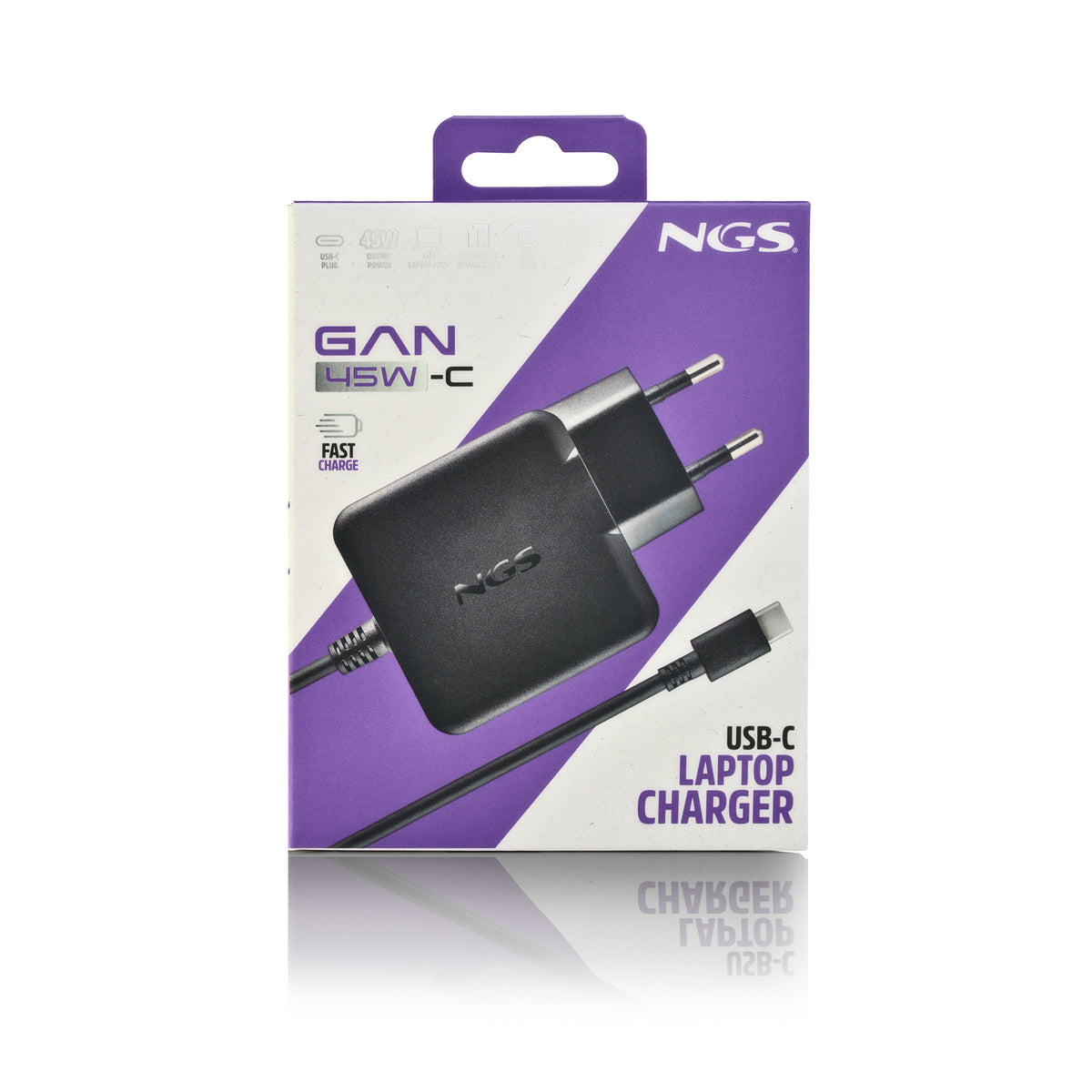 Carregador para Portátil NGS 45W Saída USB-C com CABLE - imagem 9