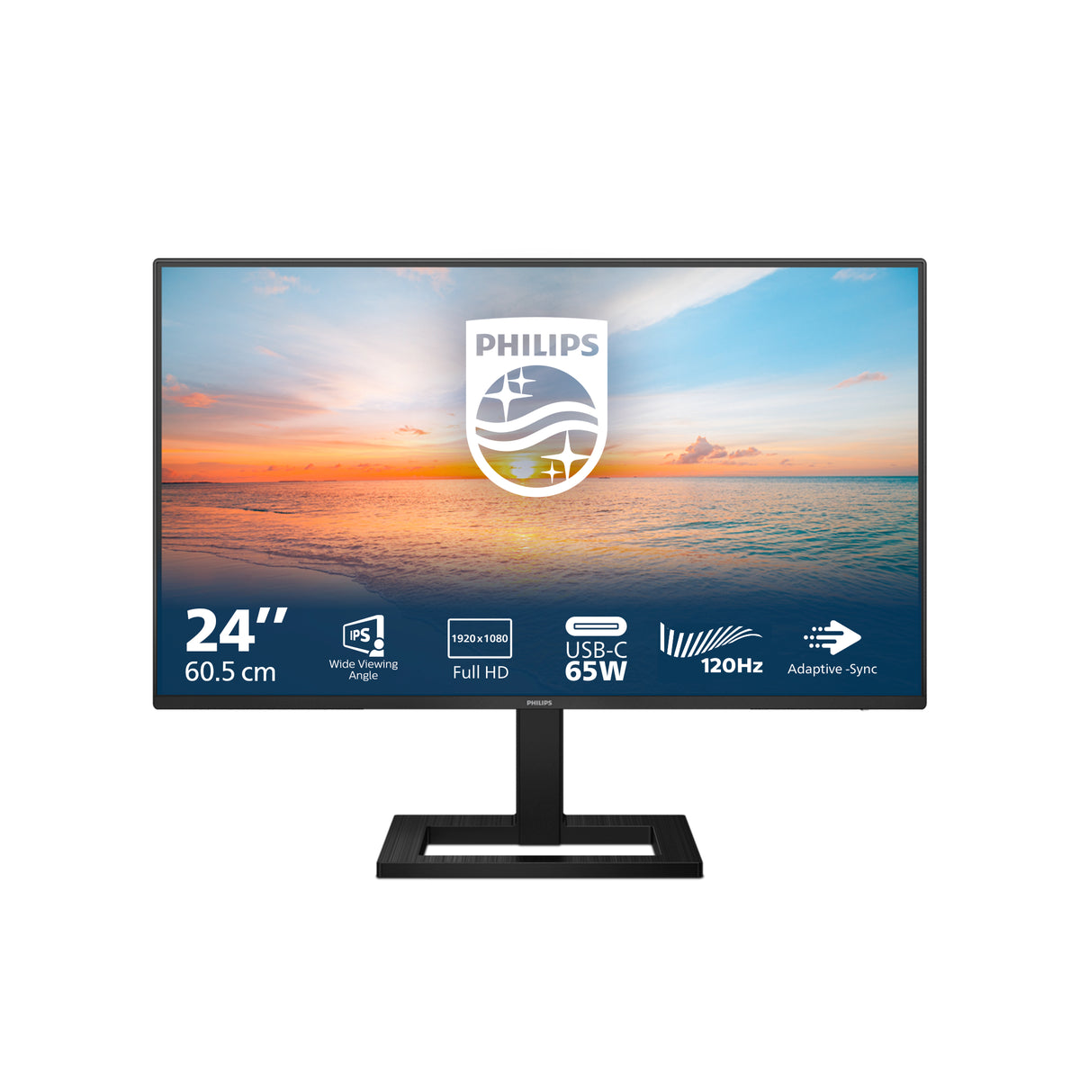 Philips Professional Monitor 24E1N1300AE 23,8"/ Full HD/ Multimédia/ Ajuste em altura/ Preto