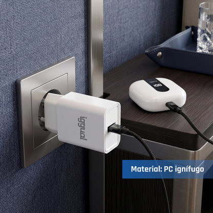Carregador de Parede iggual 1xUSB-A 5V/2.4A (12W) - imagem 9