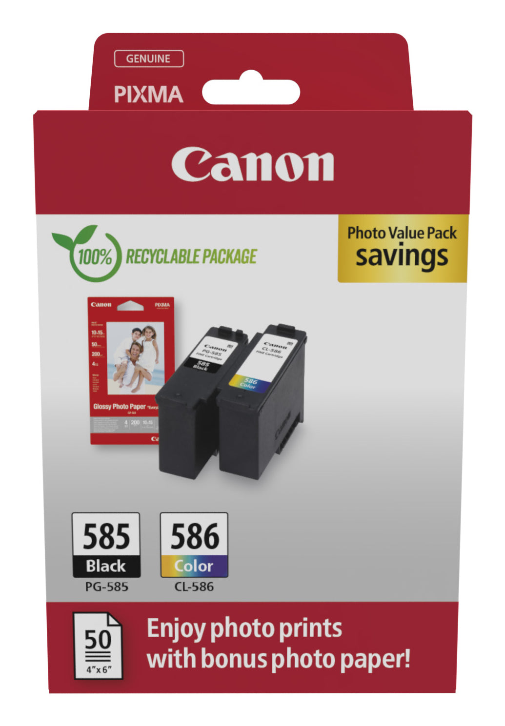 Canon Ink PG-585/CL-586 / 6205C004 BK,C,M,e Multipack