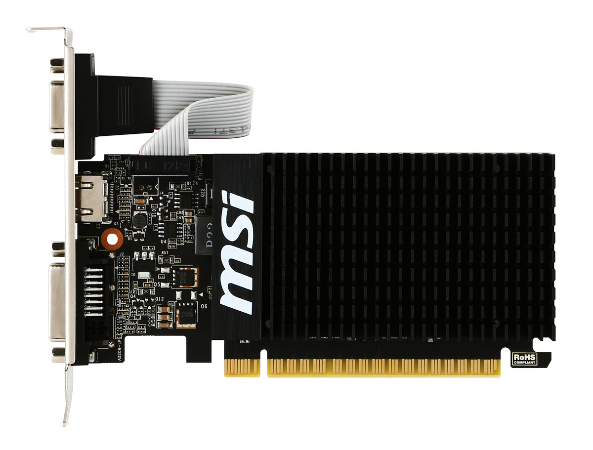 Placa gráfica MSI VGA NVIDIA GT 710 2GD3H LP 2GB DDR3 - imagem 9