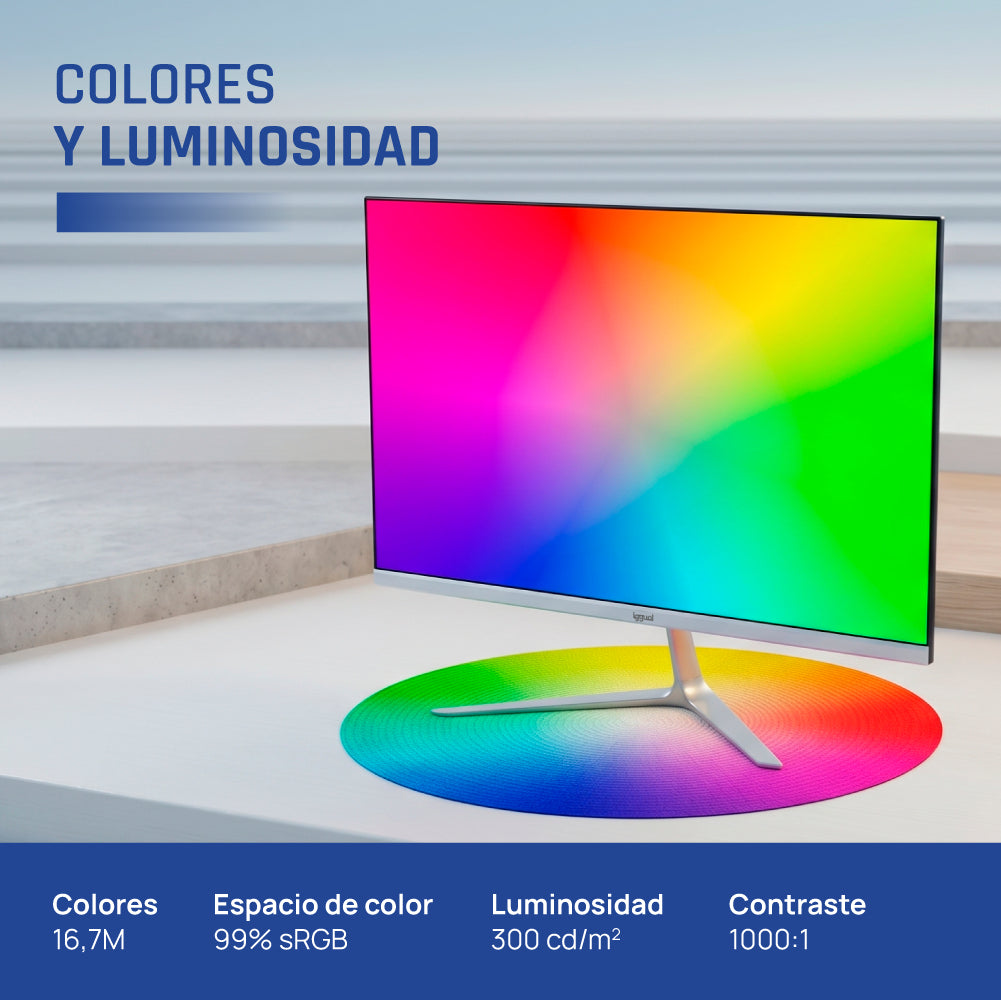 Monitor iggual 24" IPS 1ms FHD 120Hz MM Branco - imagem 9