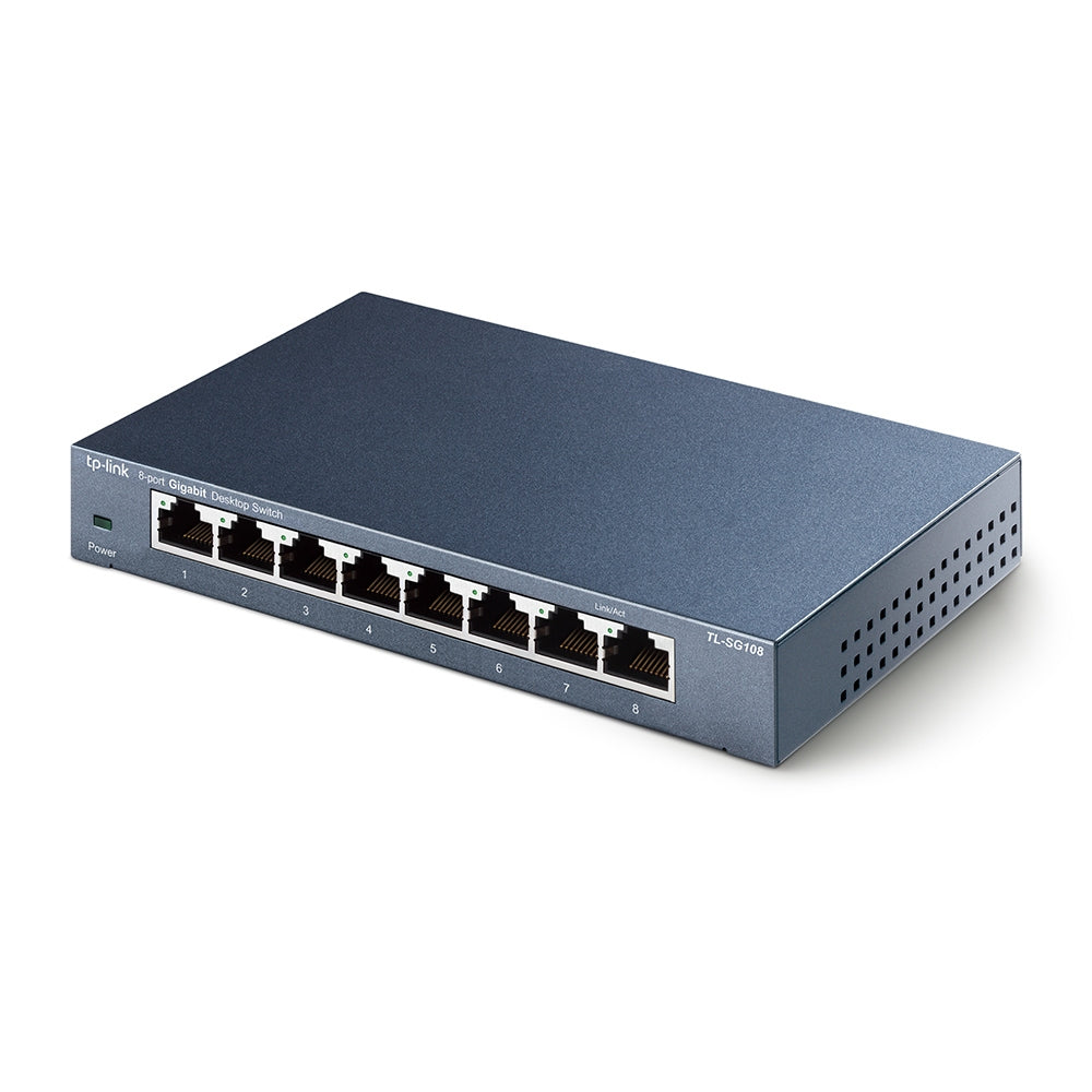 Switch TP-Link TL-SG108 / TL-SG108 preto - imagem 2
