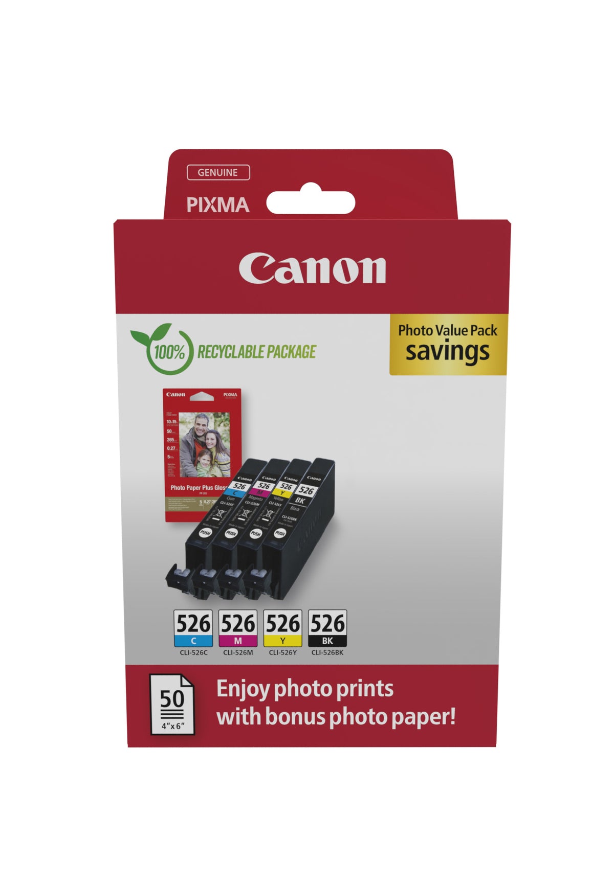 Canon Ink CLI-526 / 4540B019 BK,C,M,e