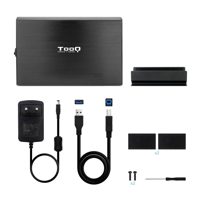 Disco rígido Tooq TQE-3531B Caja HDD 3.5" USB 3.1Gen1 Preto - imagem 3