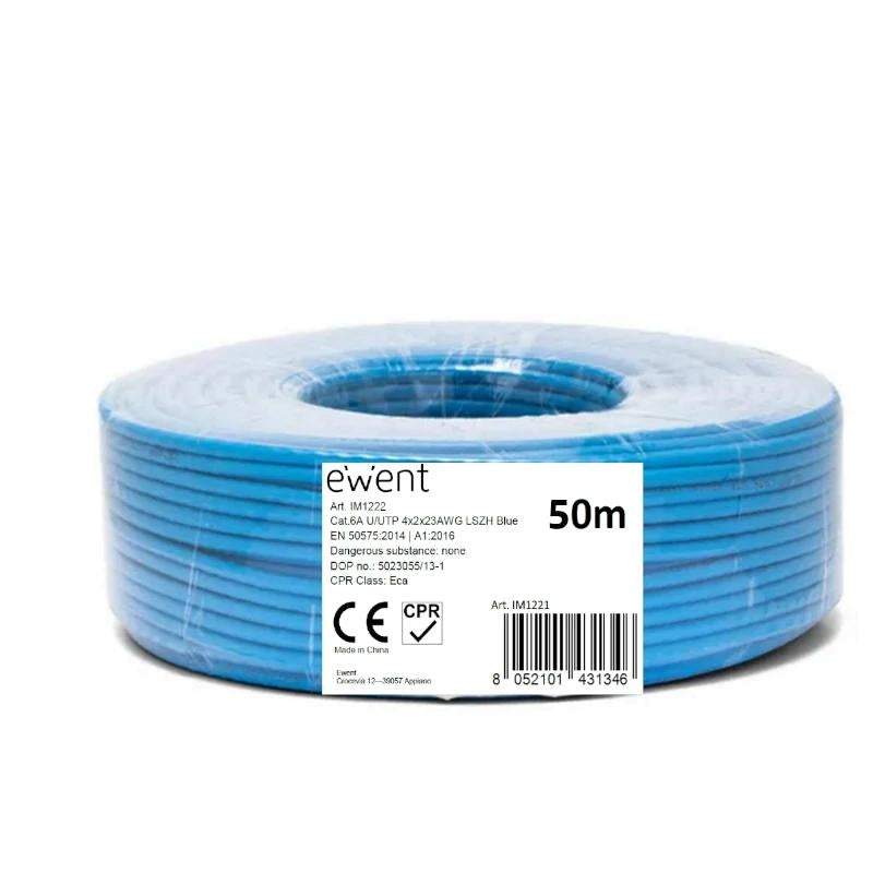 Cabo de Rede Ewent Bobina Cabo vermelho CAT6A U/UTP,LSZH,50m - imagem 2