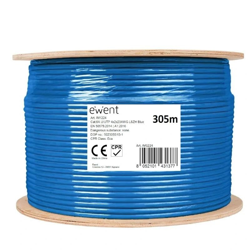 Cabo de Rede Ewent Bobina Cabo vermelho CAT6A U/UTP,LSZH,305m - imagem 2