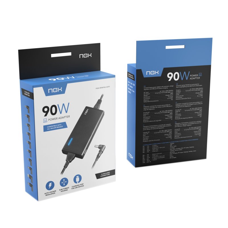 Portátil NOX Carregador para 90W USB - imagem 2