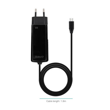 Portátil Tooq Carregador GAN USB-C PD 90W Cúbico - imagem 2