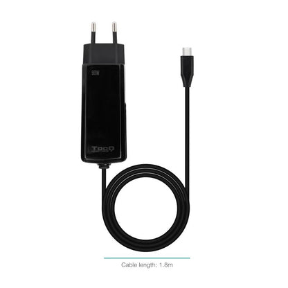 Portátil Tooq Carregador GAN USB-C PD 90W Cúbico - imagem 2