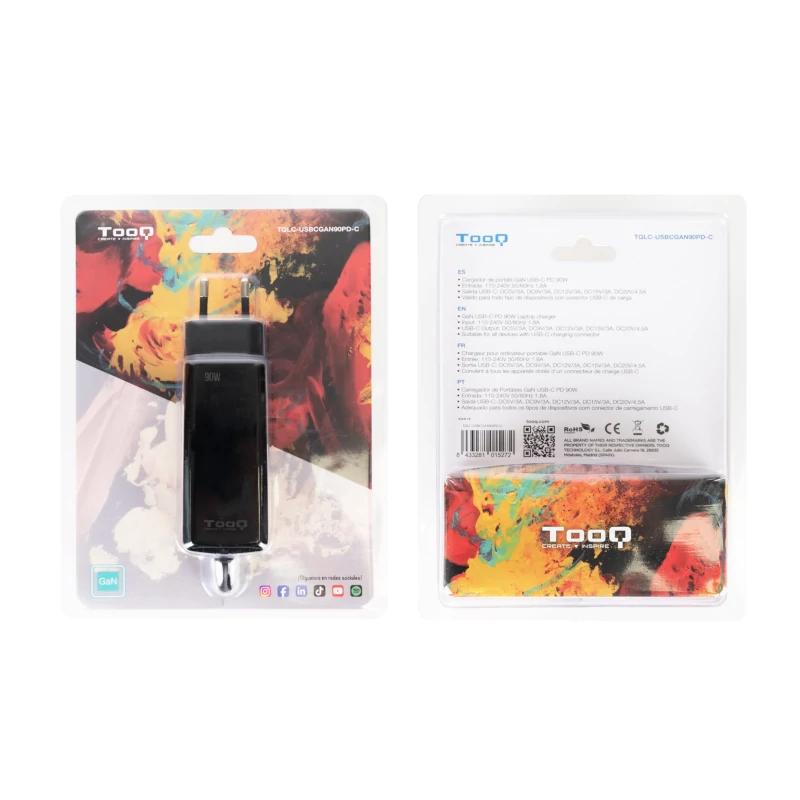 Portátil Tooq Carregador GAN USB-C PD 90W Cúbico - imagem 5