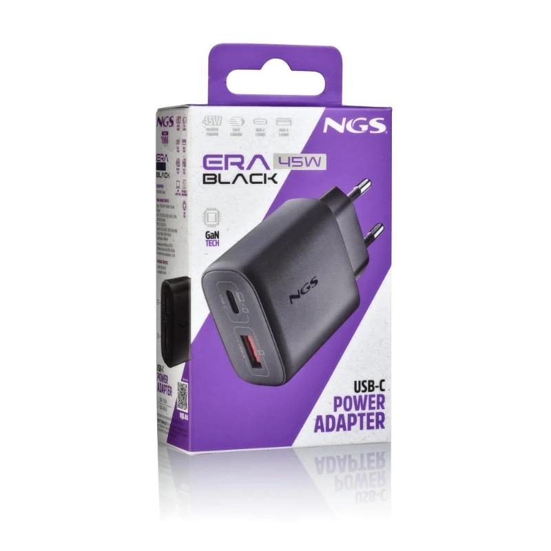 NGS Carregador GAN ULTRARAPIDO 45W USB-C+ USB-A - imagem 5