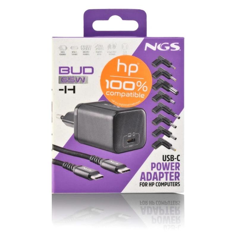 NGS PACK CARGA USBC 65W+CABL 1,5M+5 CLAVIJ HP - imagem 3